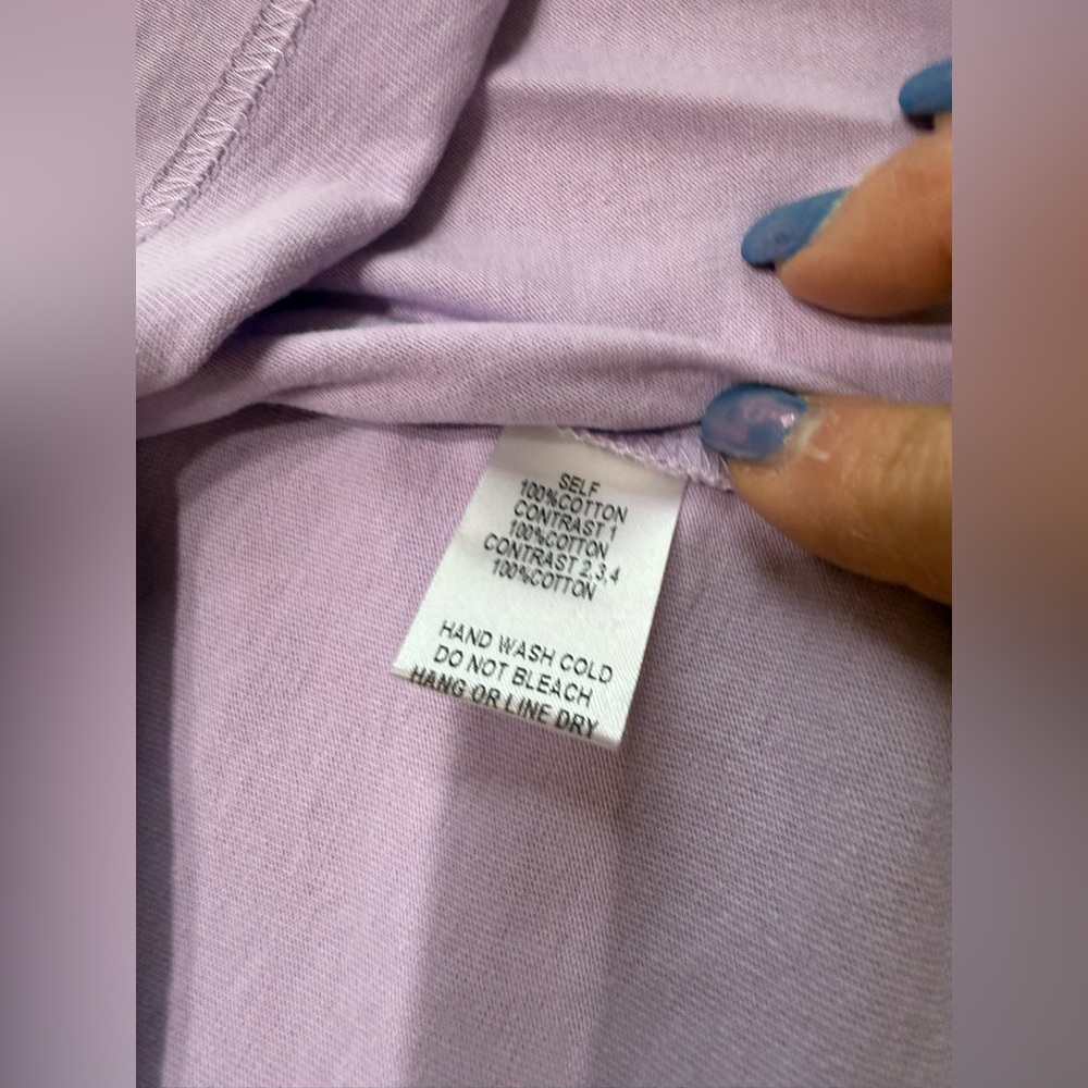 EASEL Lavender Colorblock Short Sleeve Tee with Neon Accents - Picture 6 of 8